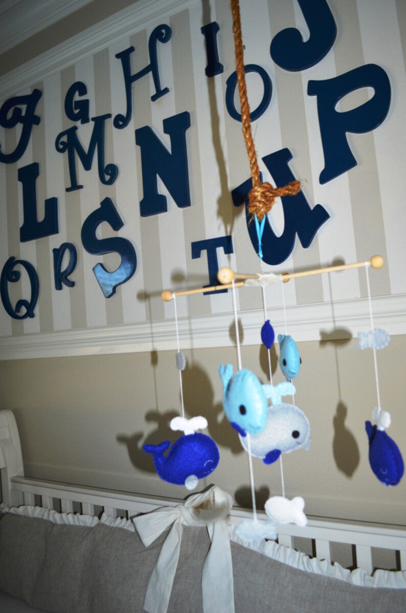 Alphabet Wall Art Nursery Decor Wall Hanging Letters wooden Etsy