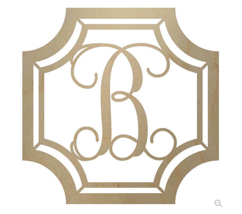 Wooden Monogram Unpainted Wood Monogram Wood Letters With - Etsy