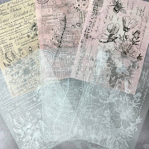 Vintage Style Scrapbook Paper 30 pcs | Junk Journal Paper | Ephemera Bundle | Scrapbooking Paper | Junk Journal Supplies | Junk Journal Kit