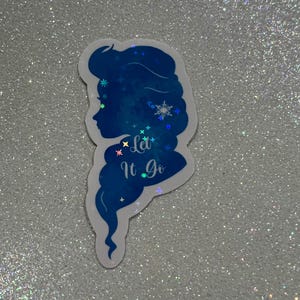 Elsa Sticker | Let It Go Sticker | Fairy Tale Sticker | Princess Sticker | Frozen Decal | Elsa Frozen Princess Sticker | Disney Inspired image 6