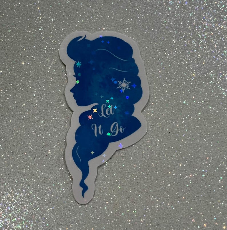 Elsa Sticker | Let It Go Sticker | Fairy Tale Sticker | Princess Sticker | Frozen Decal | Elsa Frozen Princess Sticker | Disney Inspired image 6