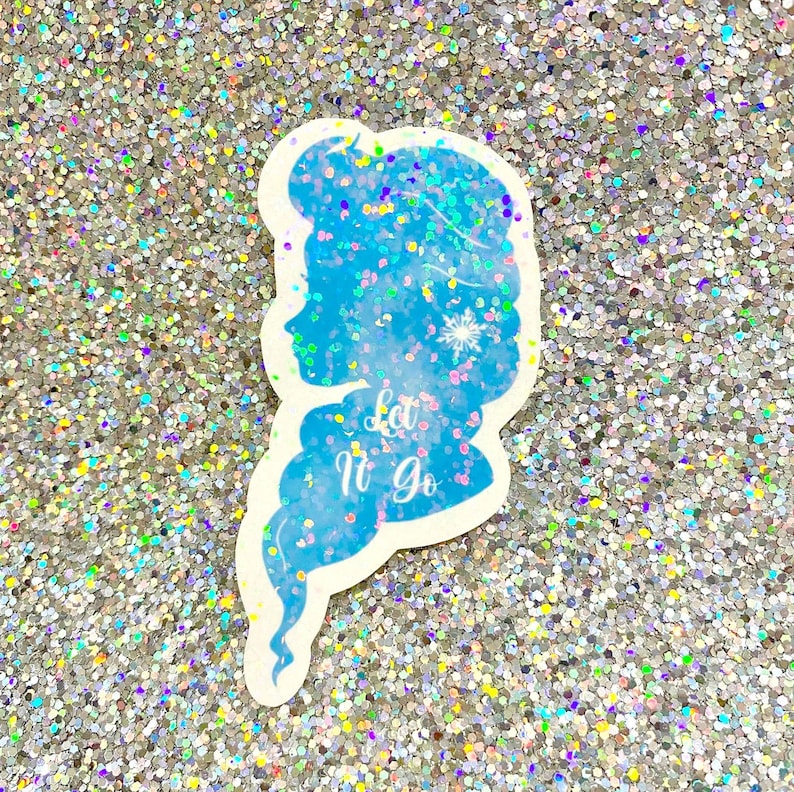 Elsa Sticker | Let It Go Sticker | Fairy Tale Sticker | Princess Sticker | Frozen Decal | Elsa Frozen Princess Sticker | Disney Inspired image 2