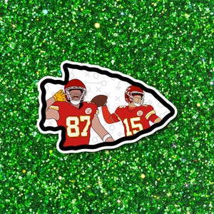 Kansas City Chiefs Sticker | Mahomes Kelce Sticker | KC Chiefs Sticker | Gift for Him | Football Sticker | Mahomes Sticker | Kelce Sticker