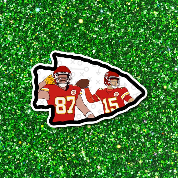 Kansas City Chiefs Sticker | Mahomes Kelce Sticker | KC Chiefs Sticker | Gift for Him | Football Sticker | Mahomes Sticker | Kelce Sticker