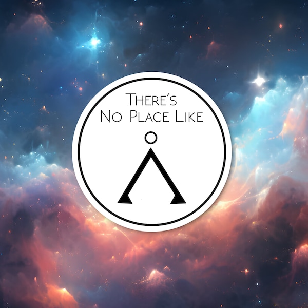 Stargate There is No Place Like Home Sticker | Stargate Sticker | No Place Like Home Stargate Sticker | Stargate Decal | SG1 Sticker