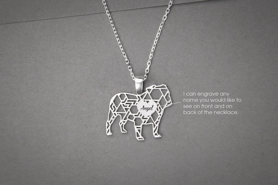 English top bulldog necklace