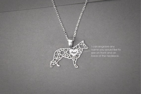 Dog Pendant Necklace - German Shepherd | DoggyTopia | DoggyTopia