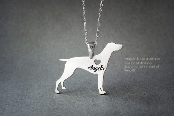 GERMAN Shorthair POINTER Name Necklace German Pointer Name Necklace Personalised Necklace Dog Breed Necklace Dog Necklaces Etsy Canada