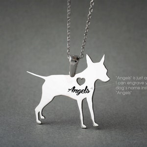 PINSCHER NAME Necklace - Pinscher Name Necklace - Personalised Necklace - Dog breed Necklace - Dog Necklace