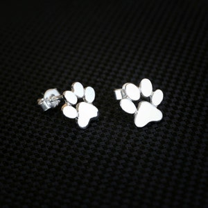 Paw Print Earrings Paw Earrings Dog Paw Cat Paw Paw Jewelry Paw Print Paw Dog Earrings Cat Earrings Jewelry image 2