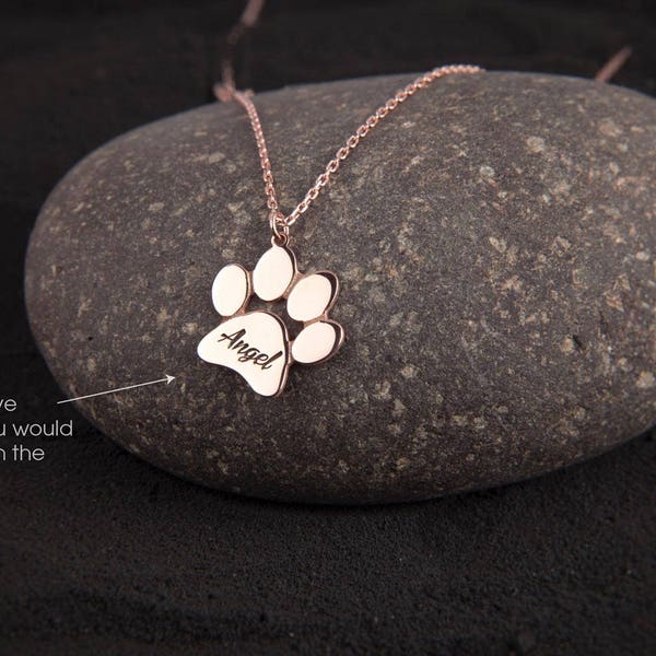 Large Paw Print Necklace • Paw Necklace • Dog Paw • Cat Paw • Paw Print Necklace • Paw Jewelry • Paw Print • Silver Paw • Jewelry