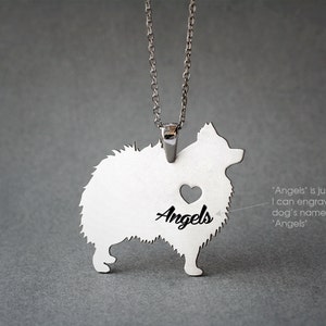 POMERANIAN NAME Necklace - POMERANIAN Jewelry - Personalised Necklace - Dog breed Necklace - Dog Necklace