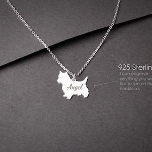 YORKSHIRE TERRIER Tiny Silver Necklace • "Customizable Yorkie - Westie Necklace: Tailored for Dog Lovers!"