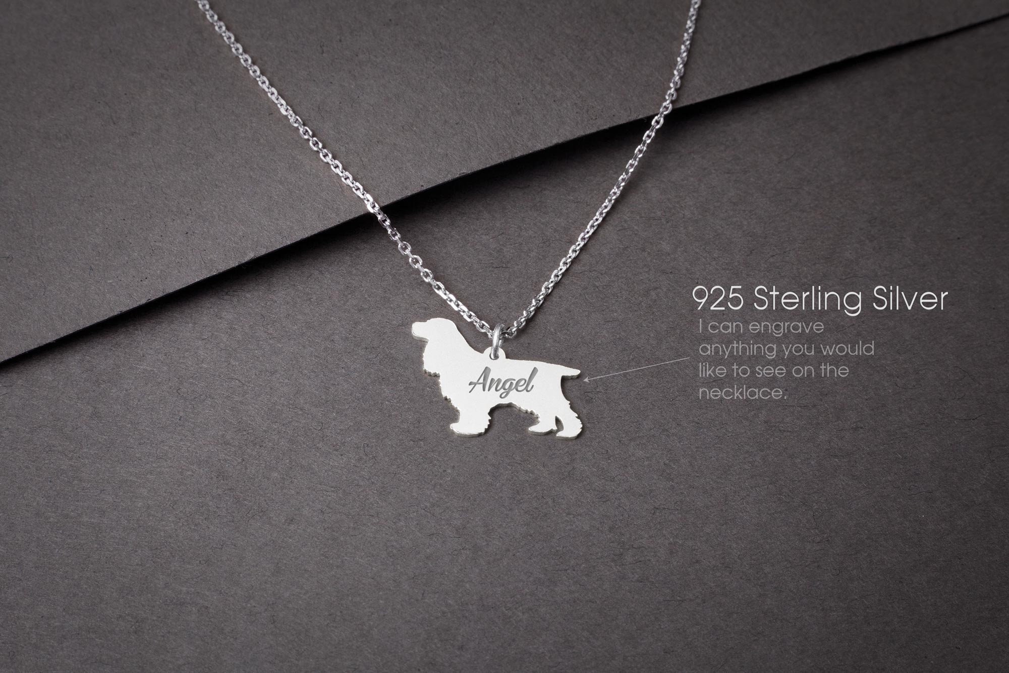 Cocker spaniel necklace discount
