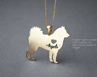 SIBERIAN HUSKY NAME Necklace - Siberian Husky Name Necklace - Personalised Necklace - Dog breed Necklace - Dog Necklaces