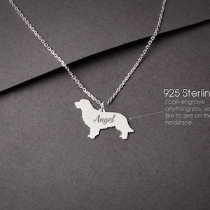 GOLDEN RETRIEVER Tiny Silver Necklace • "Customizable Golden Retriever Necklace: Tailored for Dog Lovers!"