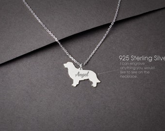 GOLDEN RETRIEVER Tiny Silver Necklace • "Customizable Golden Retriever Necklace: Tailored for Dog Lovers!"