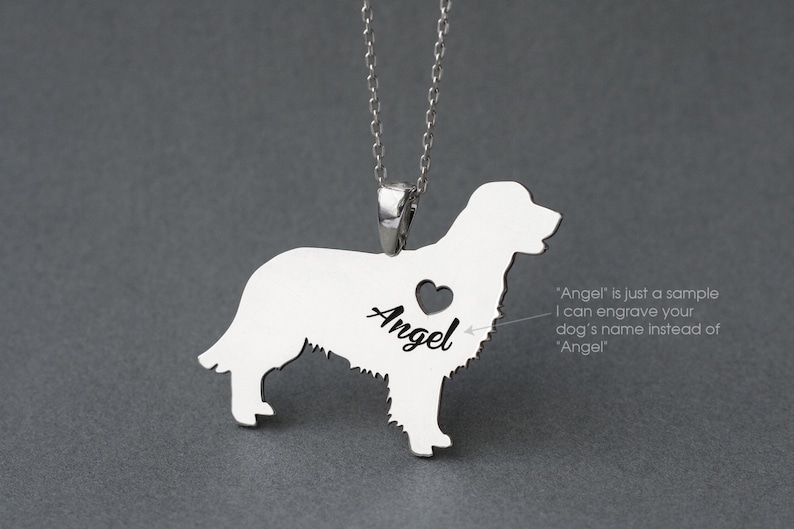 Golden Retriever Nome Collana Razza Di Cane Golden Retriever Etsy