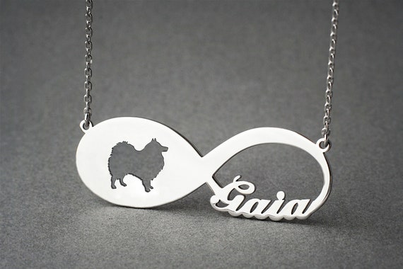 スピッツ様　ネックレス Personalised Infinity JAPANESE SPITZ Necklace - Japanese