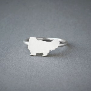 Sterling Silver Persian Cat Ring: Handmade Pet Jewelry
