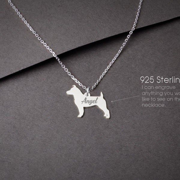 Petit collier en argent JACK RUSSELL Terrier • « Collier Jack Russell personnalisable : sur mesure pour les amoureux des chiens !