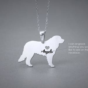 BERNESE MOUNTAIN Dog NAME Necklace - Bernese Mountain Dog Name Jewelry - Personalised Necklace - Dog breed Necklace- Dog Necklace