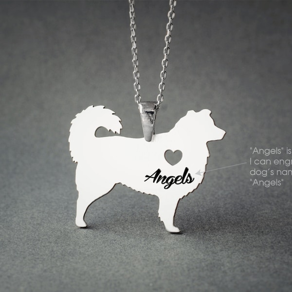 AUSTRALIAN SHEPHERD NAME Halskette - Australian Shepherd Namensschmuck - Personalisierte Halskette - Hunderasse Schmuck - Hundekette