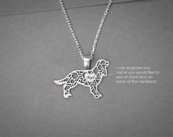 Personalized Cavalier King Charles Spaniel Necklace: Sterling Silver Dog Breed Jewelry