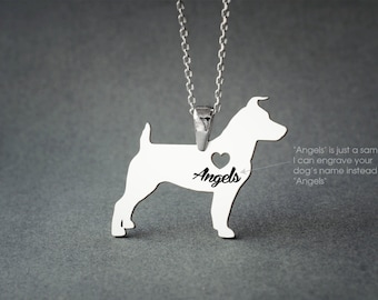 JACK RUSSELL NAME Necklace - Jack Russell Terrier Name Necklace - Personalised Necklace - Dog breed Necklace - Dog Necklace