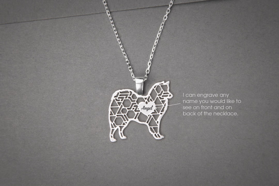Personalised AMERICAN ESKIMO Necklace American ESKIMO Name Etsy
