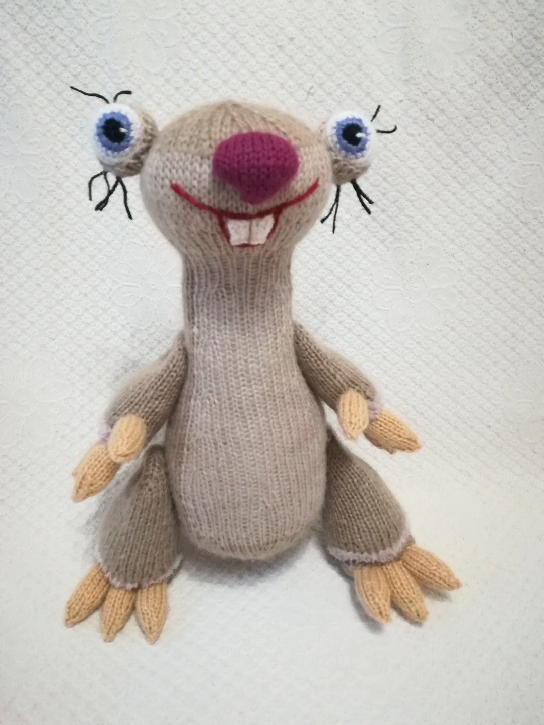 Sid the Sloth From ice Age a Knitting Pattern - Etsy Australia