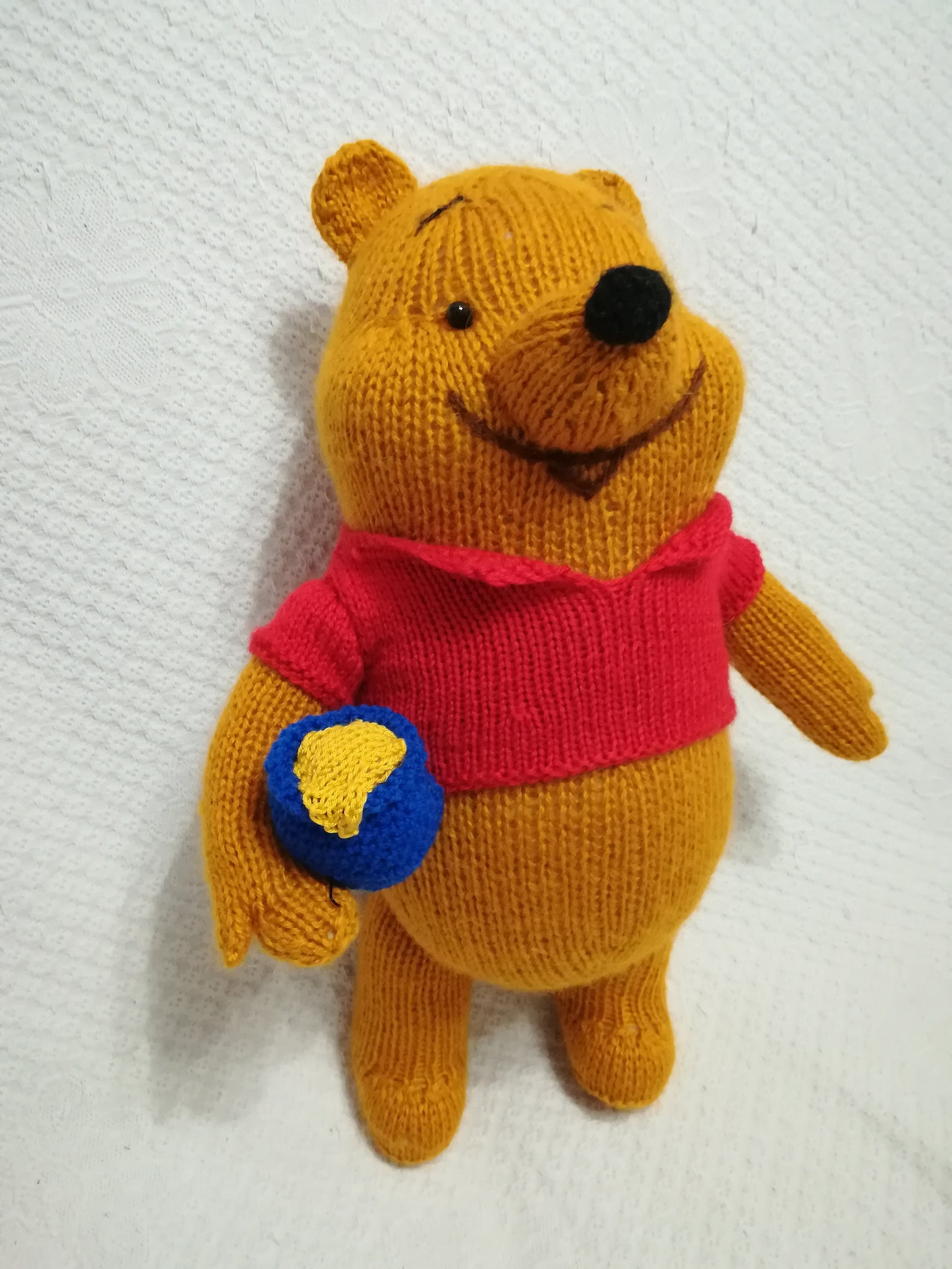 Winnie the Pooh toy a knitting pattern Handmade Knitted Etsy