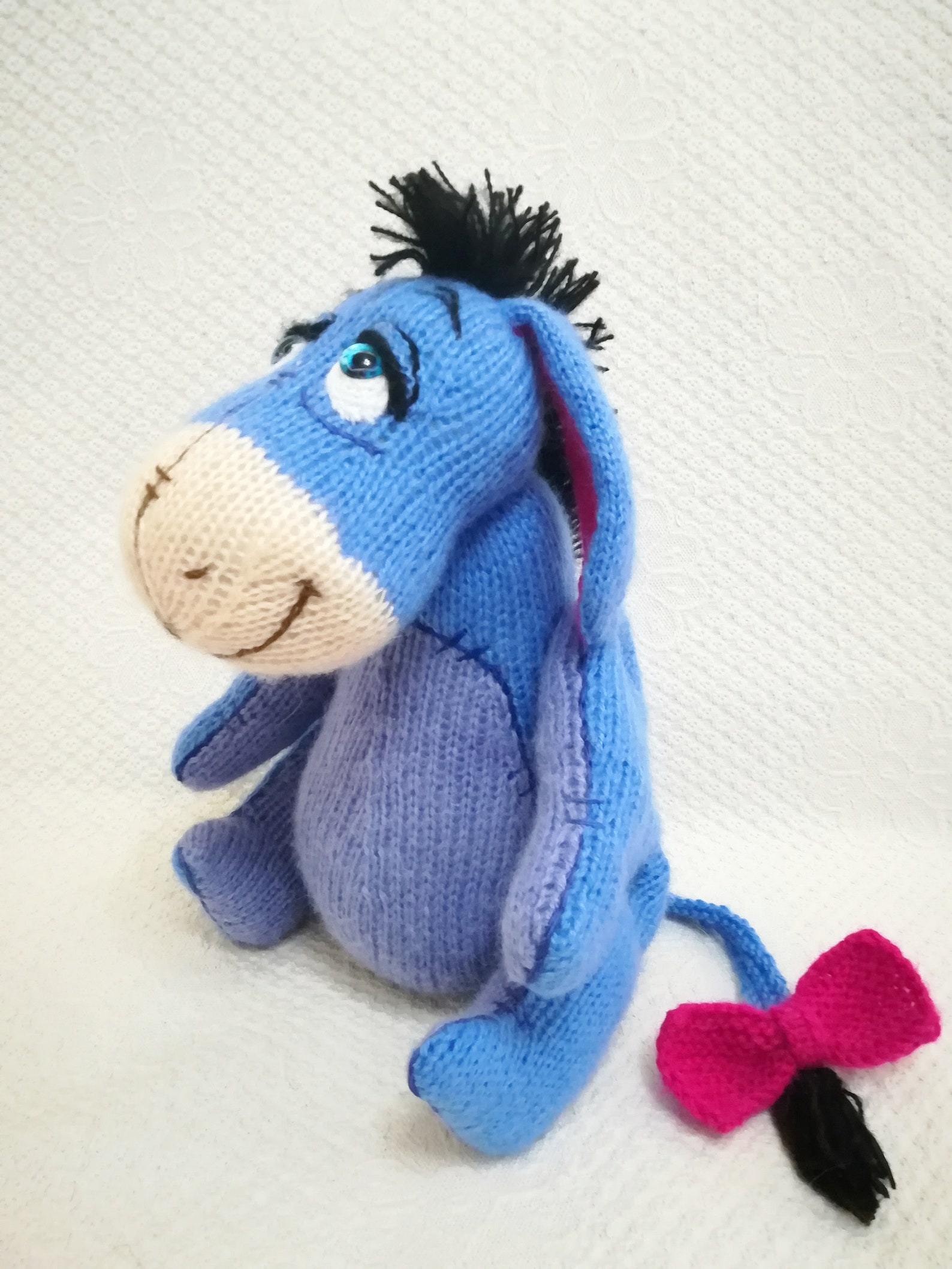 Eeyore Donkey teddy Donkey eeyore Donkey knitted Handmade | Etsy