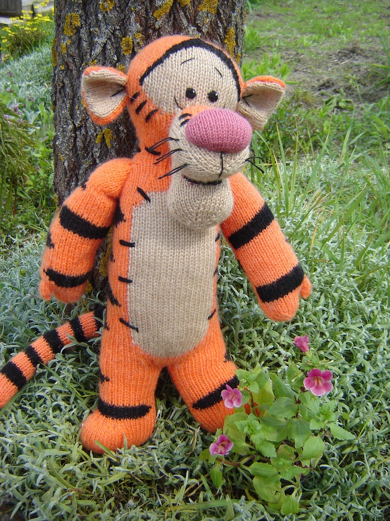 Pattern Tigger from a Disney cartoon knitting pattern Etsy