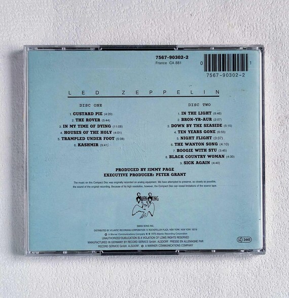Led Zeppelin Physical Graffiti 2CD - Etsy