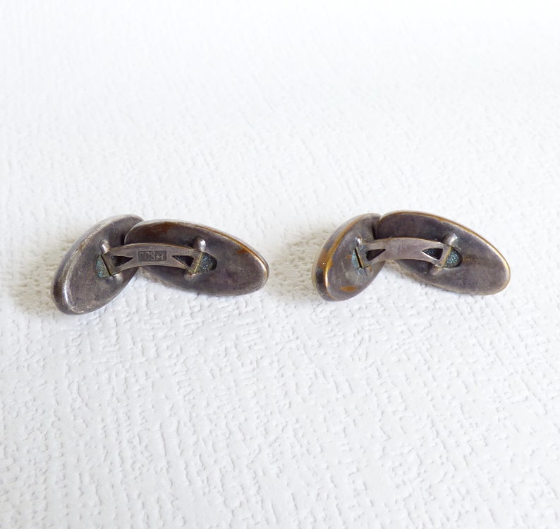 Soviet double cufflincswith natural stones Vintage cufflinks Gift for Him Father gift Father of the bride Soviet Union Soviet Vintage