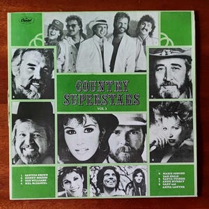 Country Superstars Vol. 3 Vintage vinyl record 1986 Gramophone vinyl record
