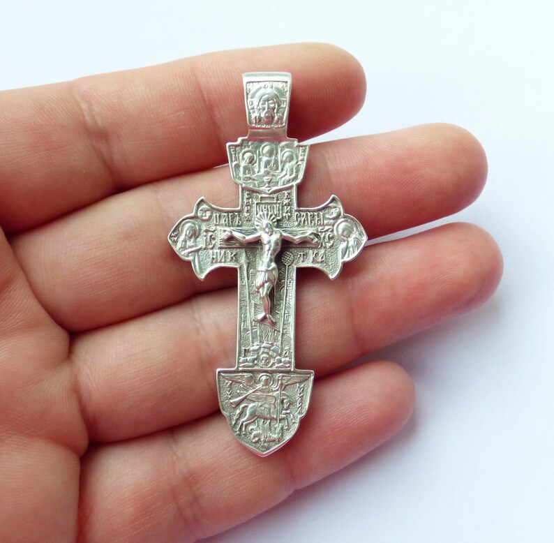 Rare Large Vintage Sterling Silver Orthodox Cross Silver | Etsy