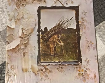 Vintage Led Zeppelin IV LP Record Album Vinyl No Barcode 1971 70s