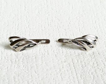 Vintage kleine Sterling Silber 925 Ohrringe