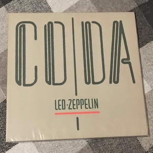 Led Zeppelin CODA Vintage vinyl record 1982