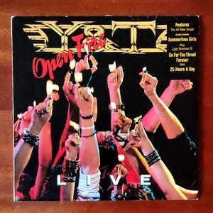 Y&T Open Fire Vintage vinyl record 1985 Gramophone vinyl record
