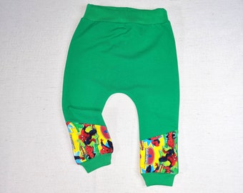 Comfortable French Terry pants for babies and children, sizes 68, 74, 80, 86, 92, 98 cm