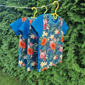 Kinder T-Shirt, Trompetenblumen Design T-Shirt für Kinder