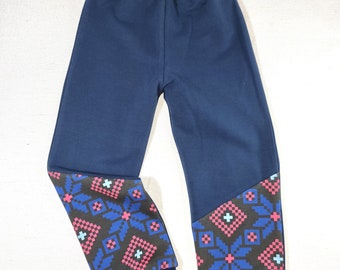 Comfortable French Terry pants for children, sizes 98, 104, 110,116, 122, 128cm