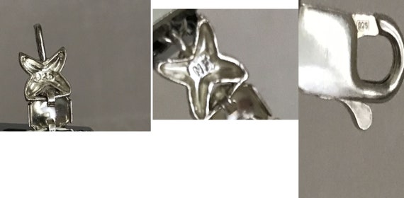 Vintage Solid STERLING SILVER BRACELET Hallmark L… - image 8