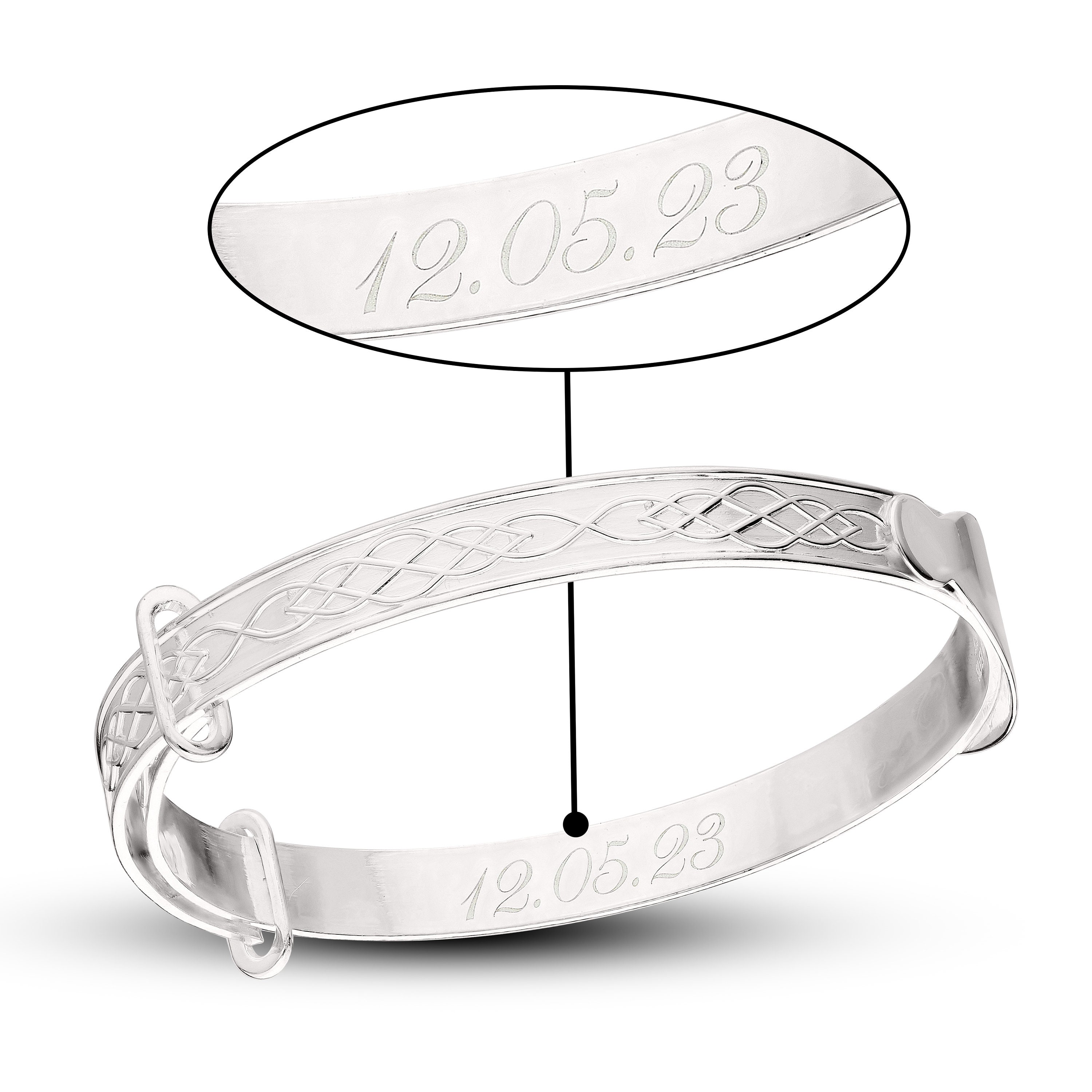 Baby personalised bangle sale