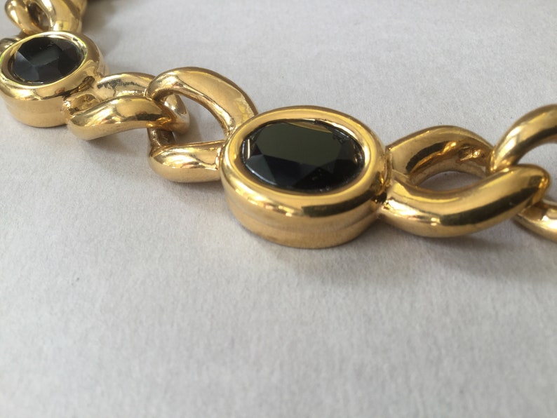 Nina Ricci Gold Plate Link Necklace