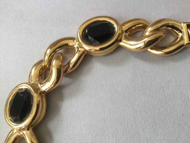 Nina Ricci Gold Plate Link Necklace