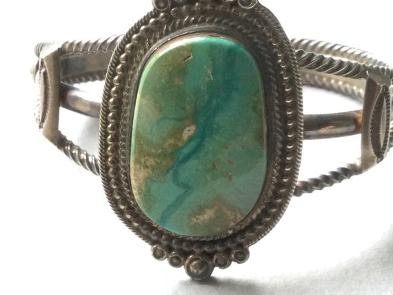 Wallace JR Sterling Silver and Turquoise Double C… - image 2